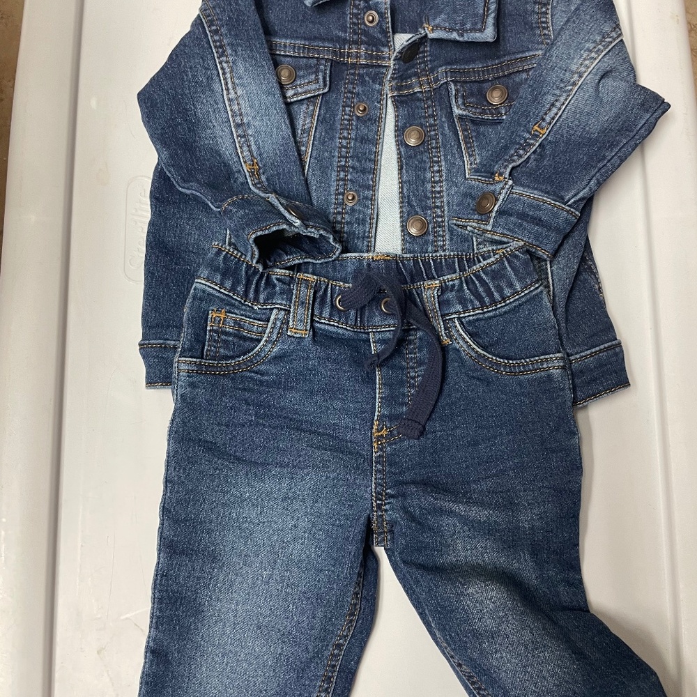 First Impressions Jean jacket and Pants 12mo